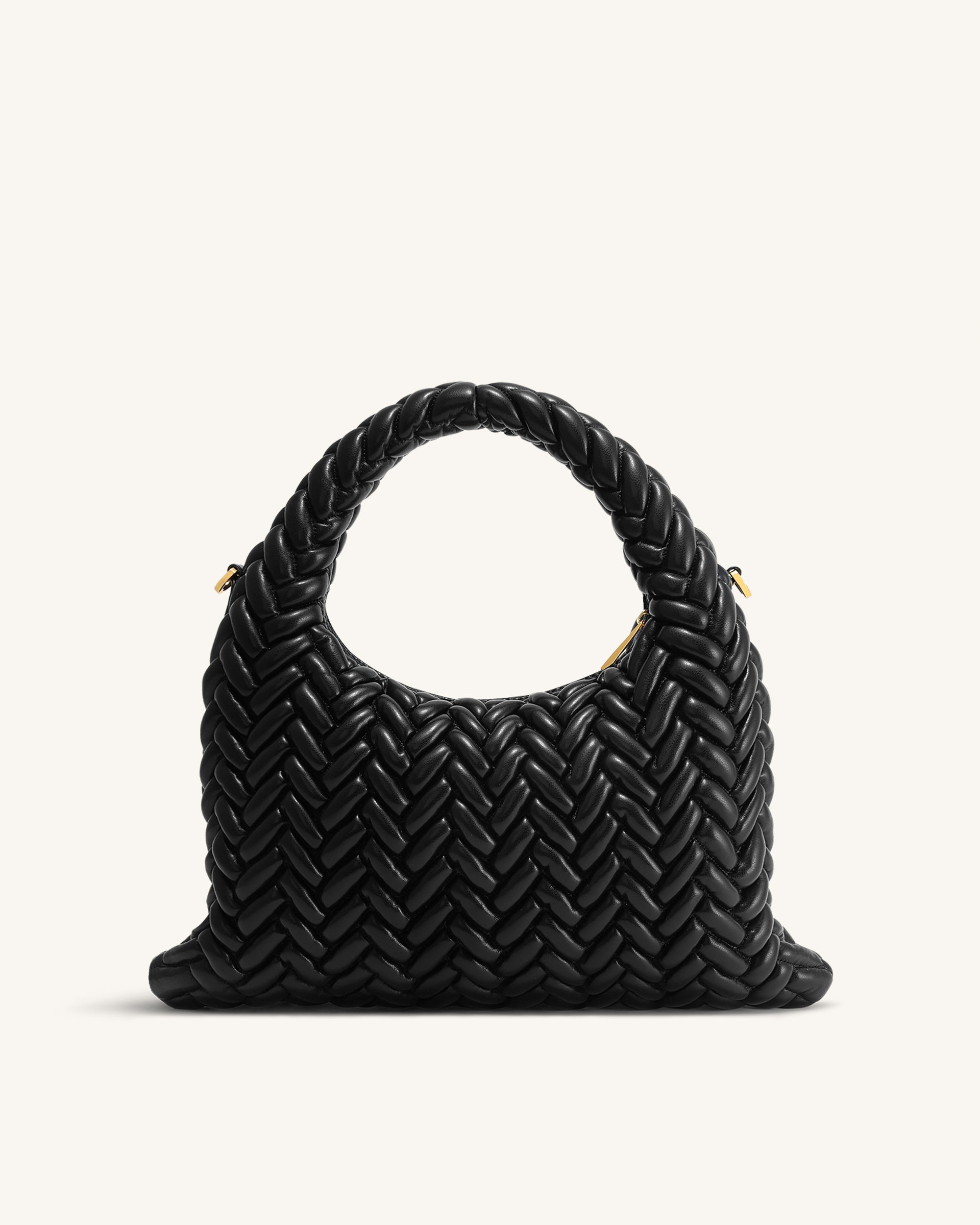 Cora Borsa per trapuntatura con manici - Nero