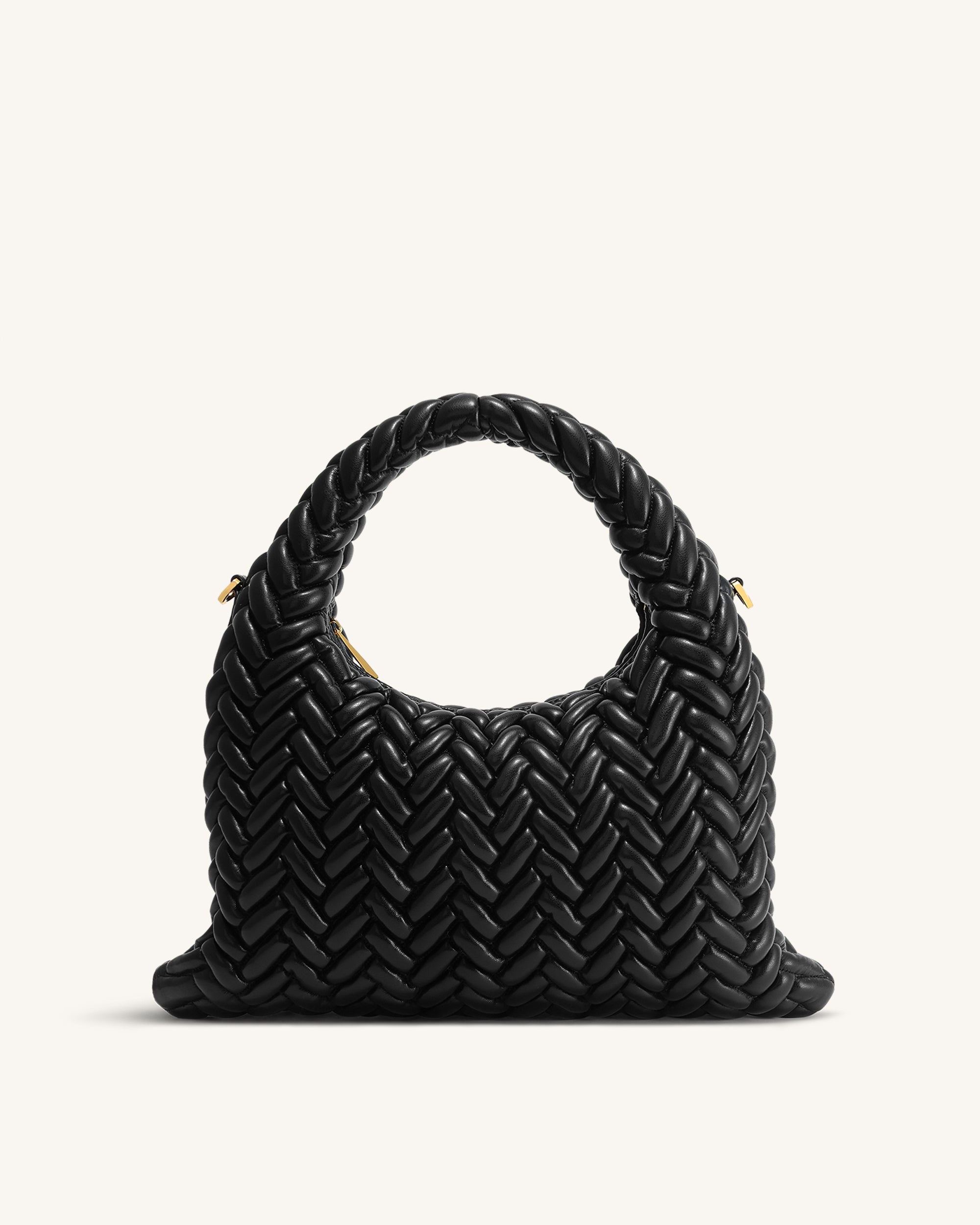 Cora Borsa per trapuntatura con manici - Nero