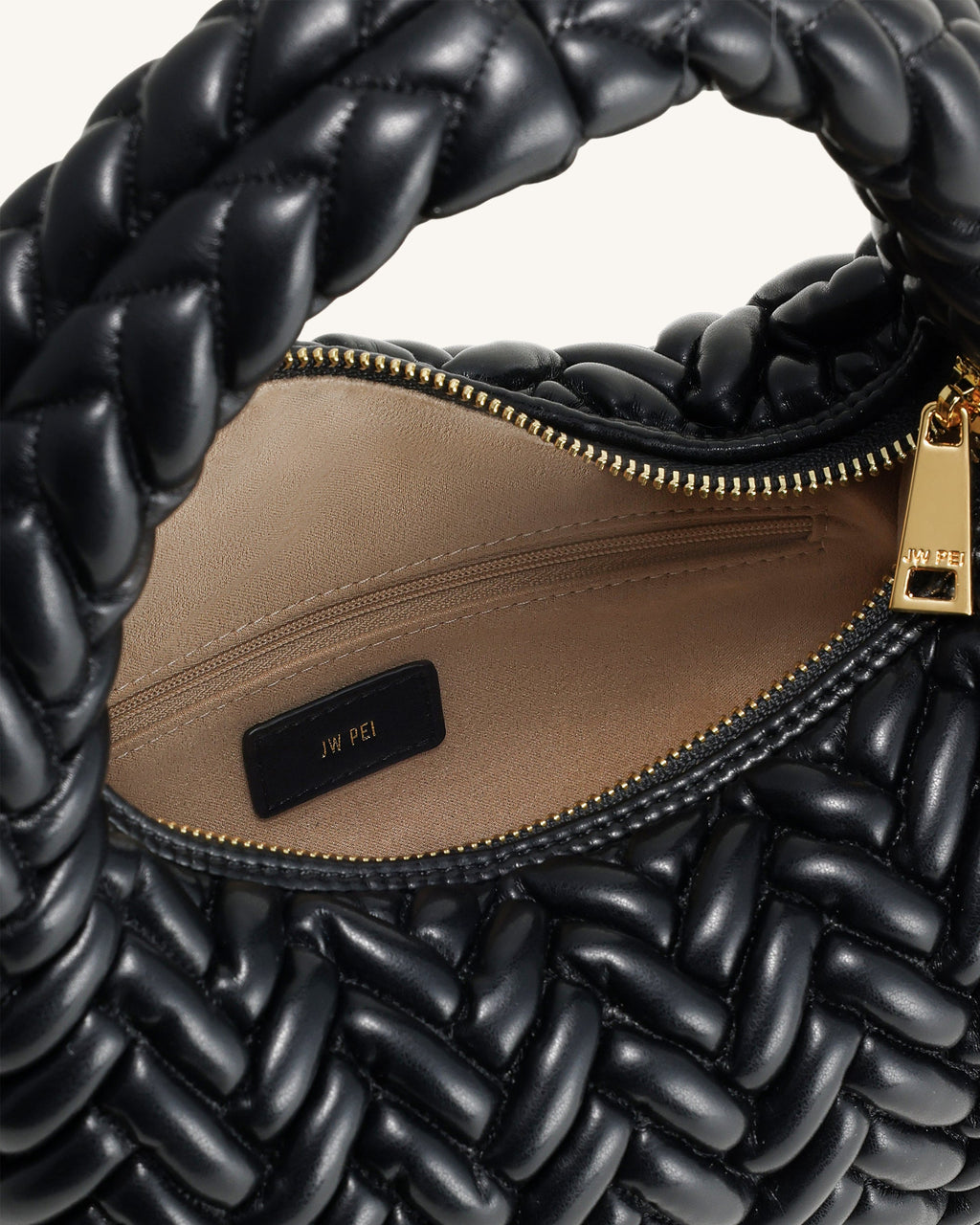 Cora Borsa per trapuntatura con manici - Nero