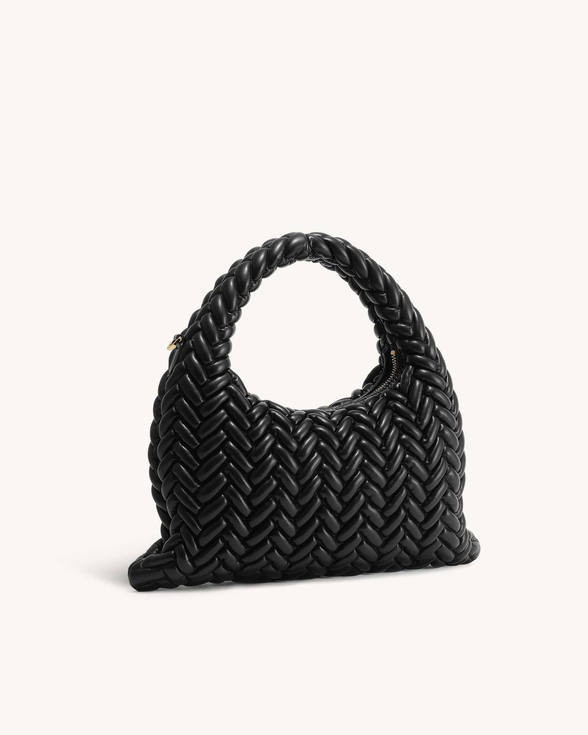 Cora Borsa per trapuntatura con manici - Nero