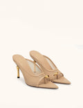 Noemi Sabot con tacco in mesh a punta - Kaki