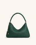 Lorena Borsa a Spalla Intrecciata - Verde Smeraldo