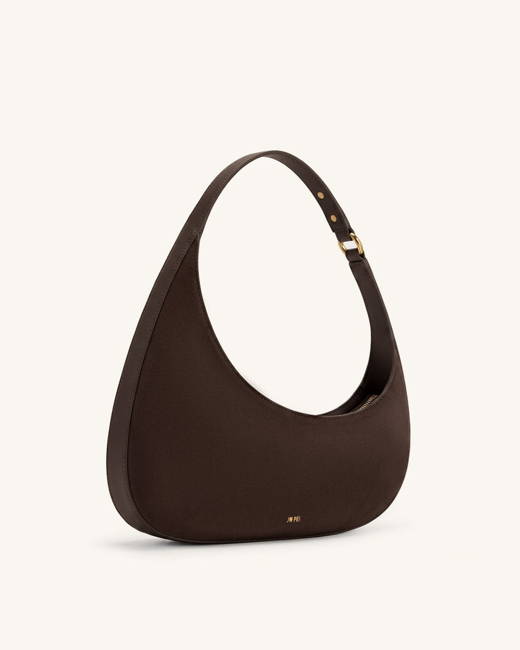 Harlee Borsa a spalla in similcamoscio - Marrone scuro