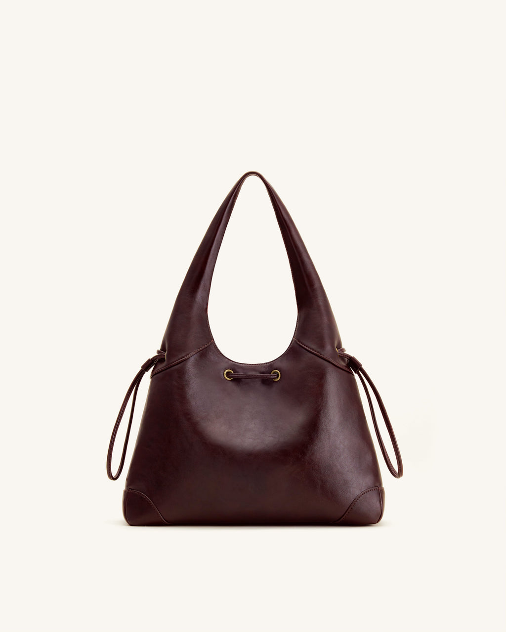 Celandra Borsa hobo con coulisse - Bordeaux scuro