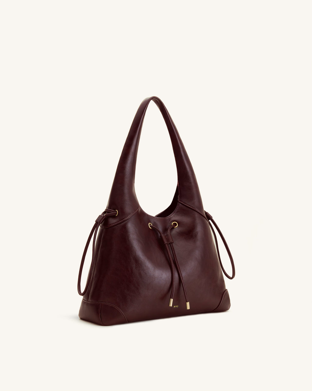 Celandra Borsa hobo con coulisse - Bordeaux scuro