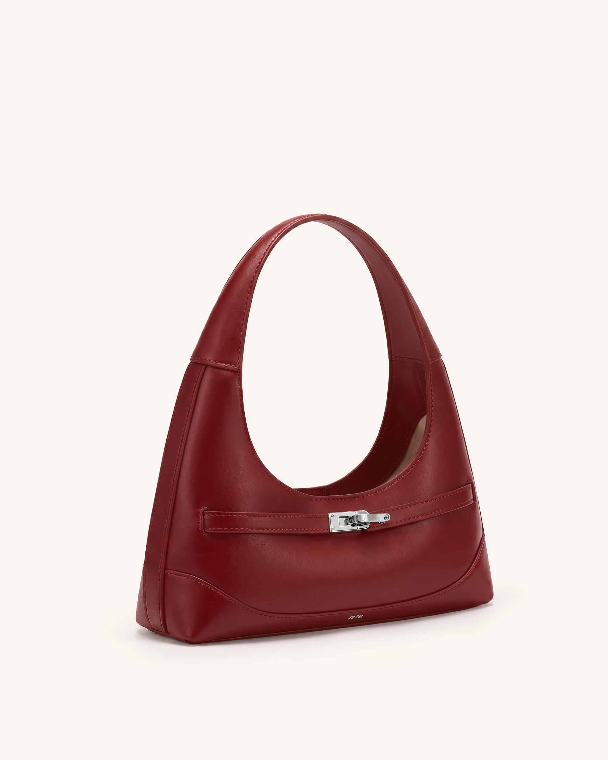 Noelle Borsa a spalla con cintura - Bordeaux scuro