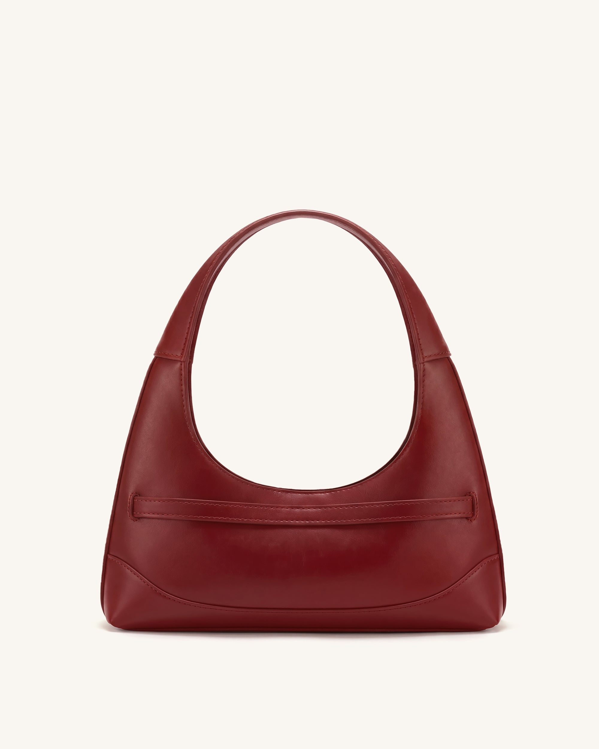 Noelle Borsa a spalla con cintura - Bordeaux scuro