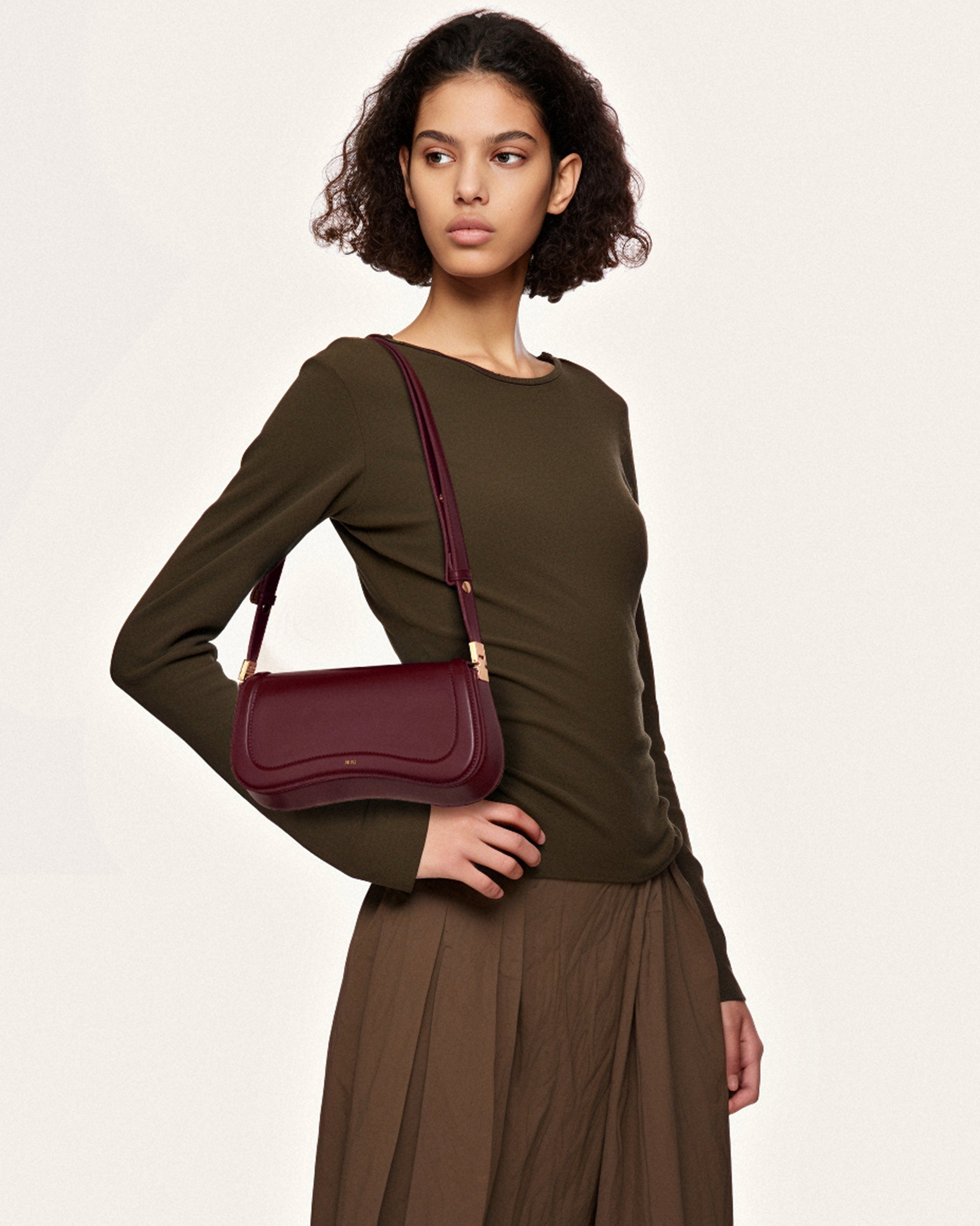Borsa a tracolla Joy - Rosso scuro