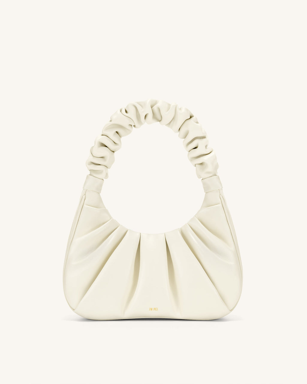 Gabbi Borsa Hobo Arricciata - Bianco