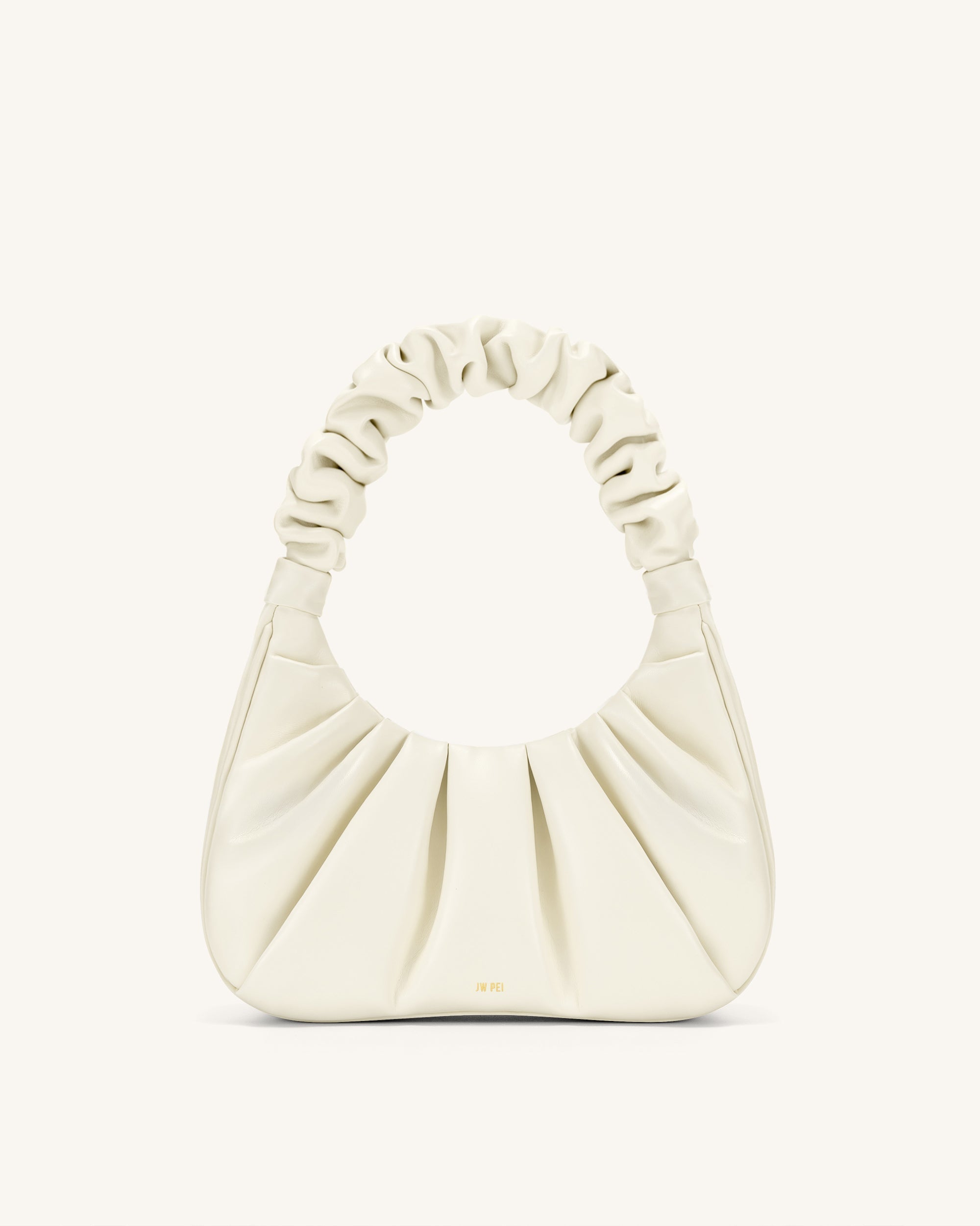 Gabbi Borsa Hobo Arricciata - Bianco