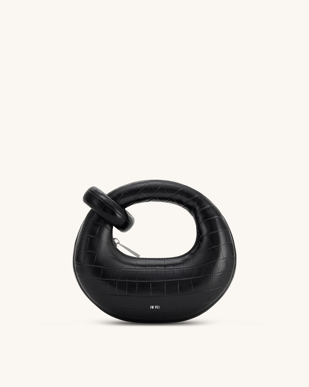 Borsa Abacus mini con manico superiore - Cocco nero