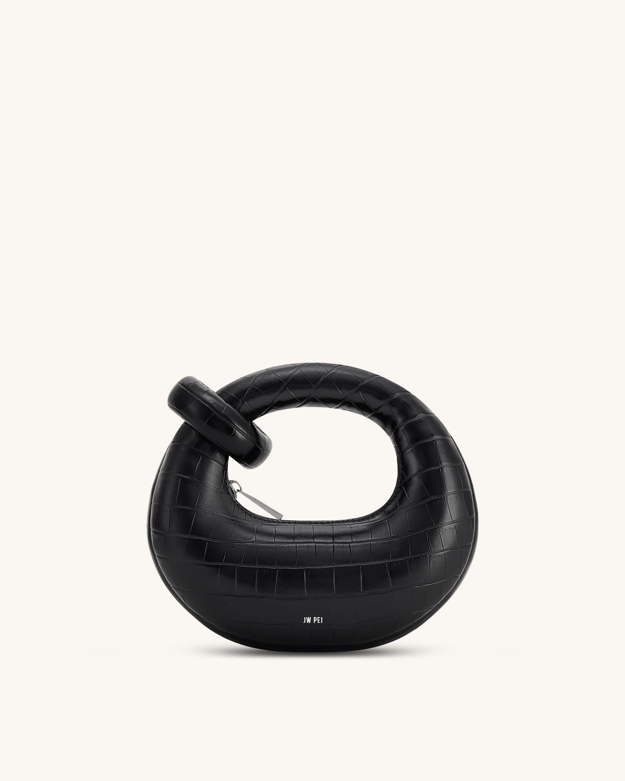 Borsa Abacus mini con manico superiore - Cocco nero