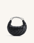 Borsa a tracolla Orla intrecciata - Nero