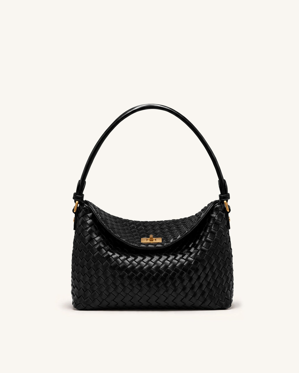 Lucia Borsa hobo intrecciata - Nero