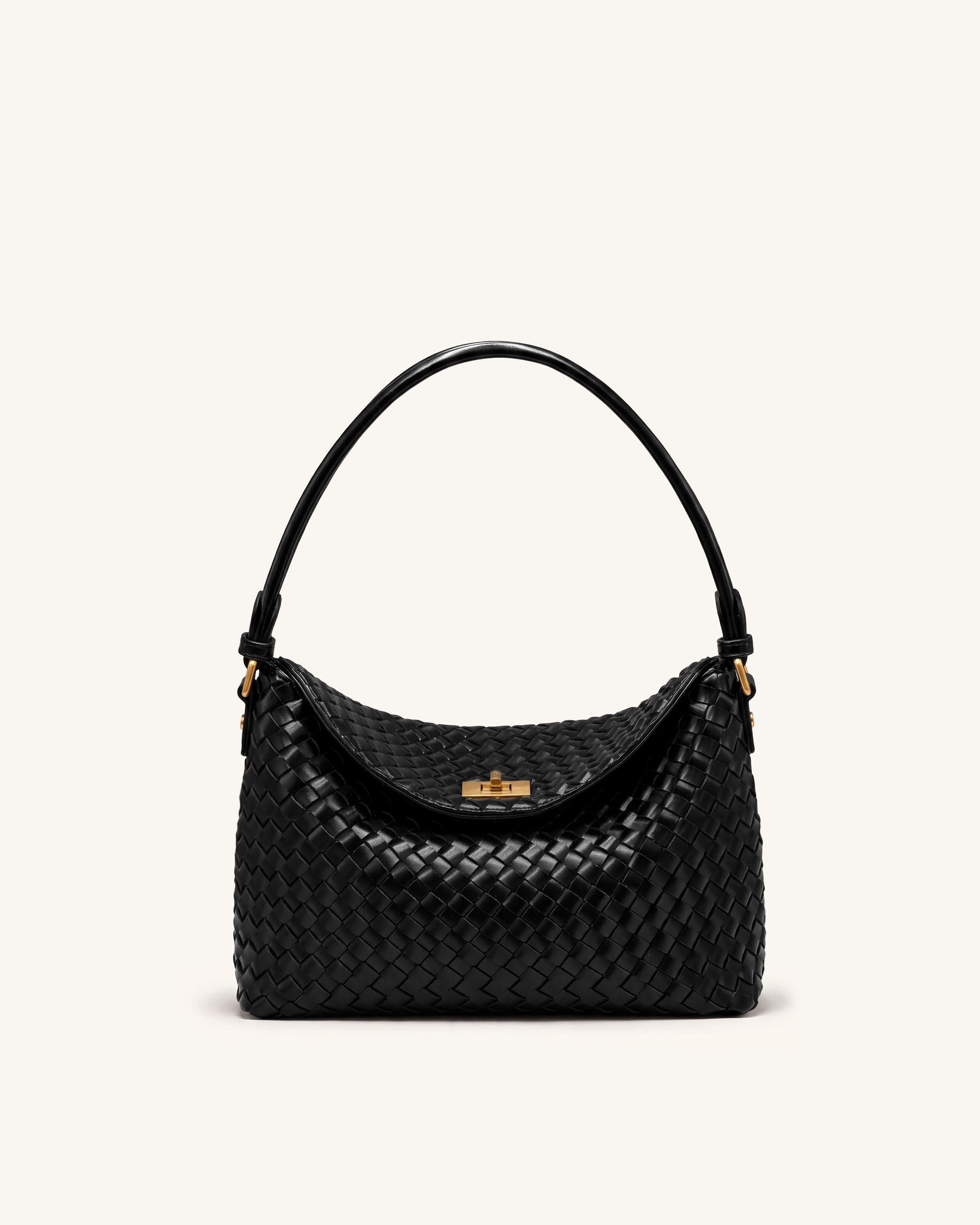 Lucia Borsa hobo intrecciata - Nero