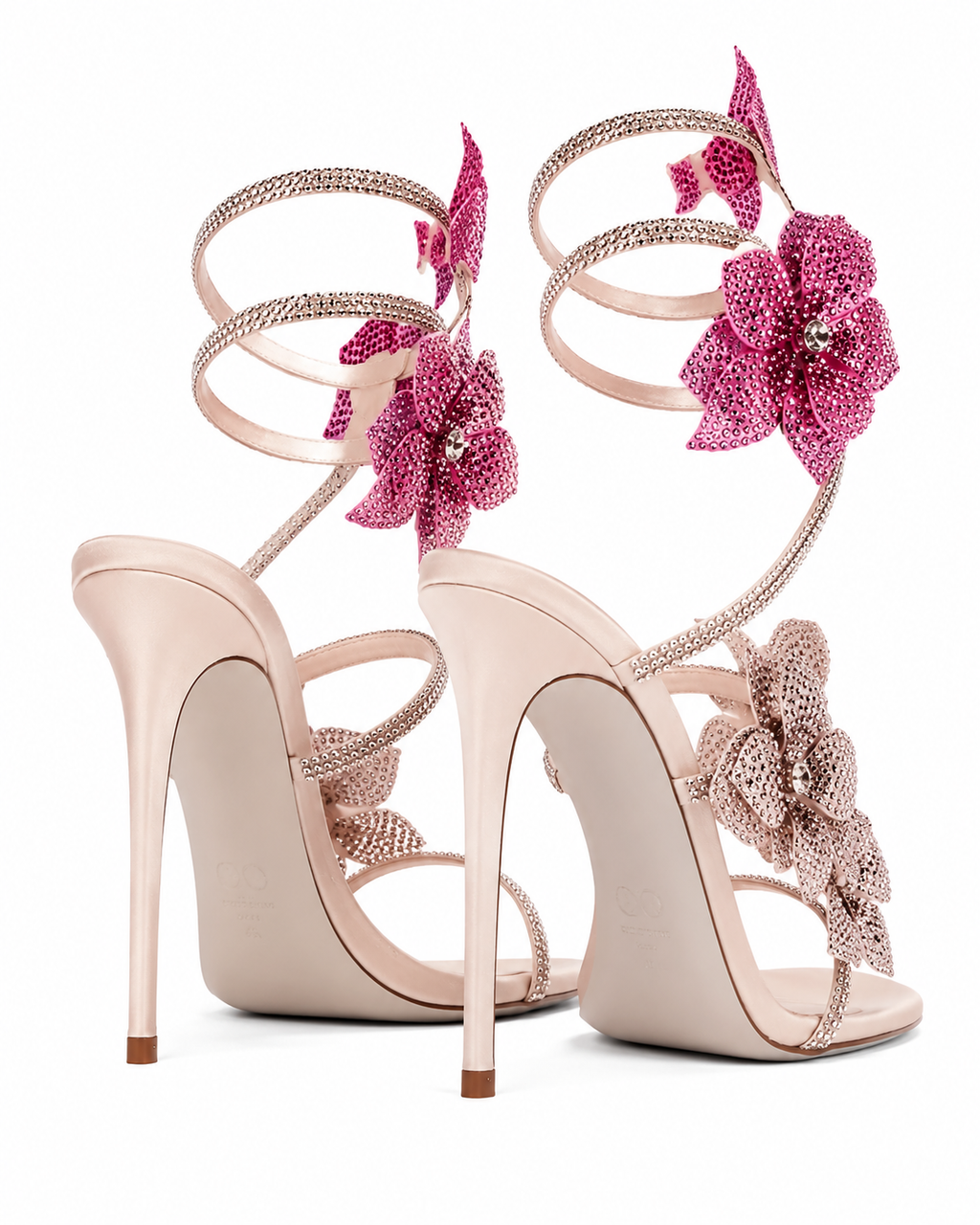 Rosa floral - Tacones