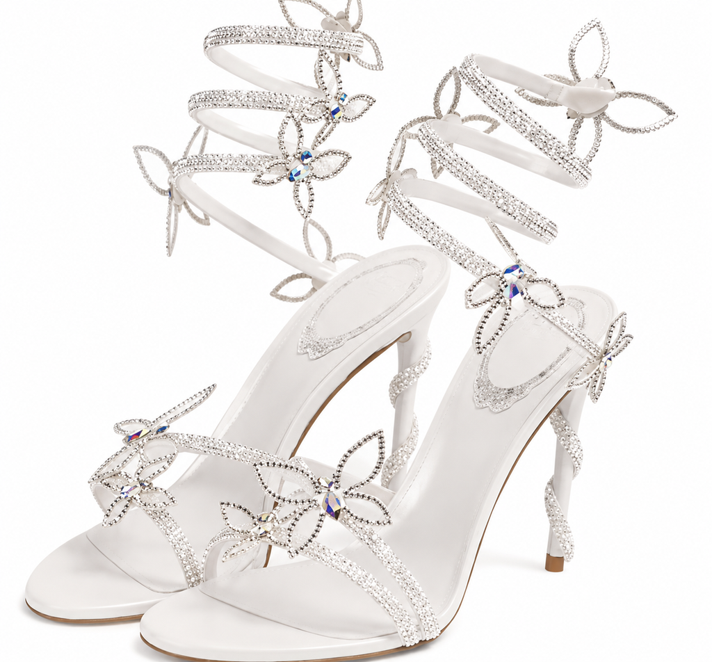 Rosa floral - Tacones