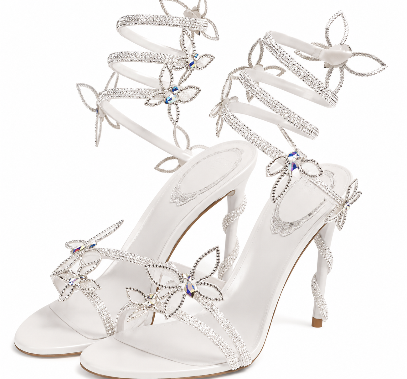 Rosa floral - Tacones
