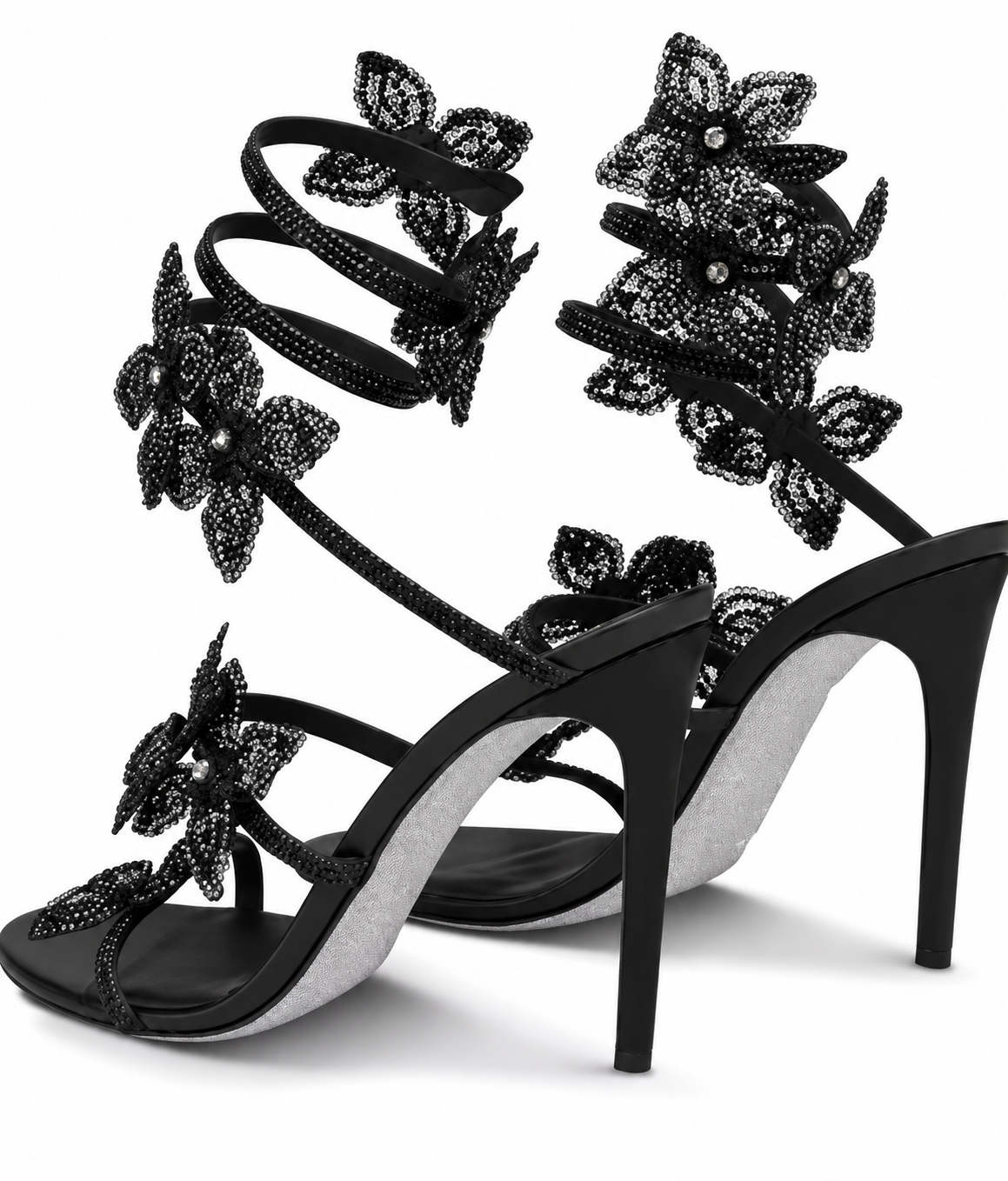 Rosa floral - Tacones