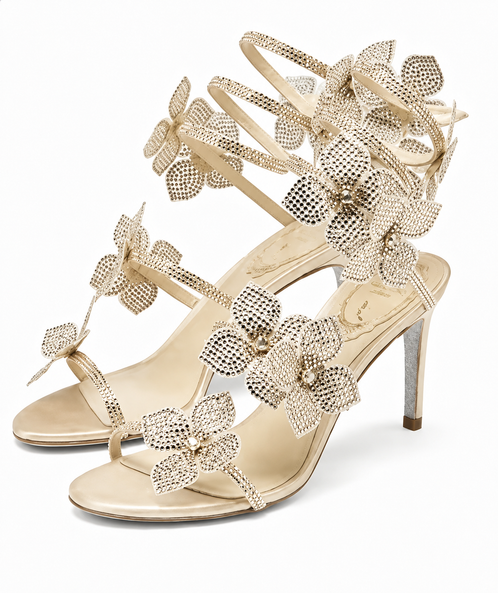 Rosa floral - Tacones