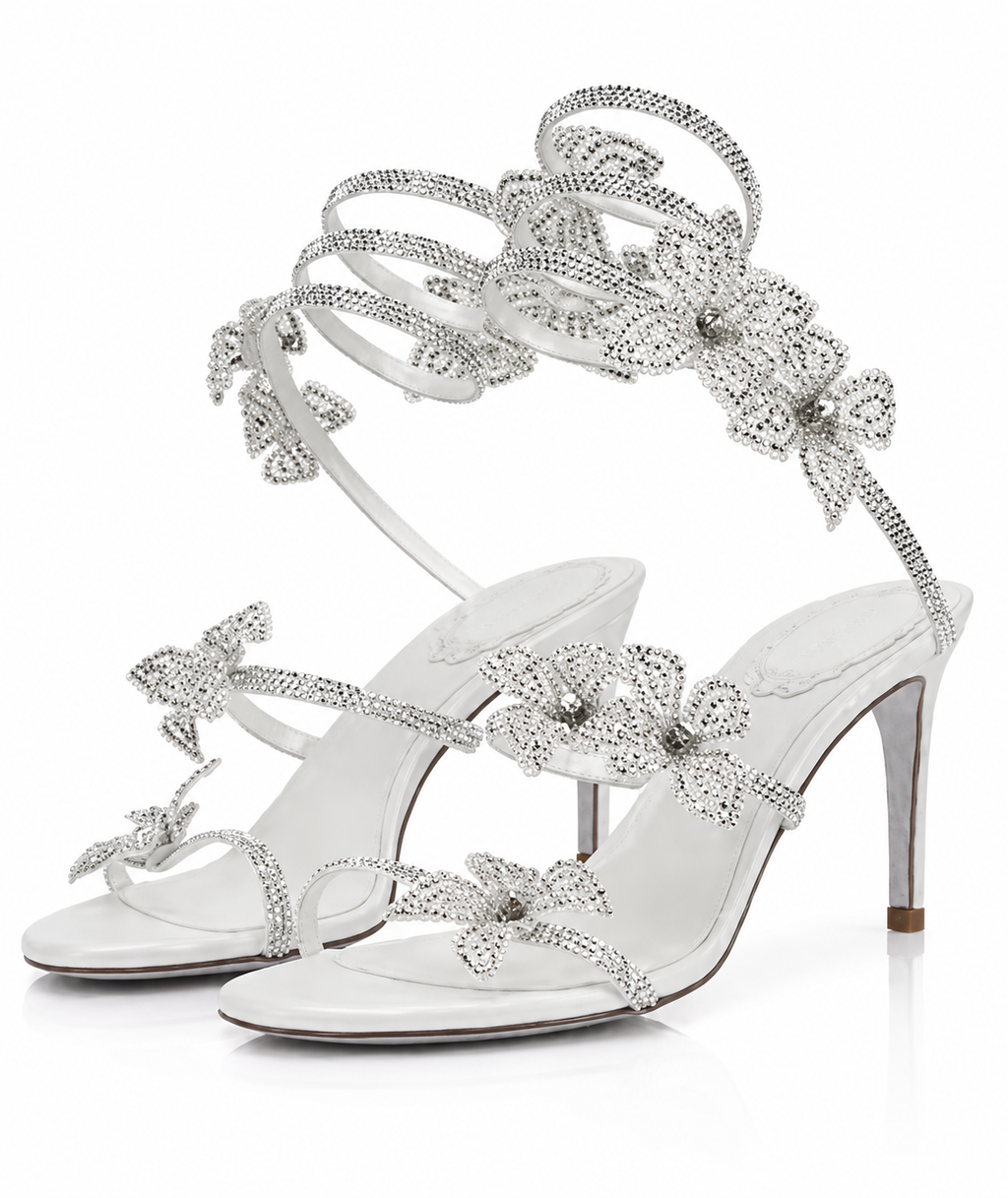 Rosa floral - Tacones