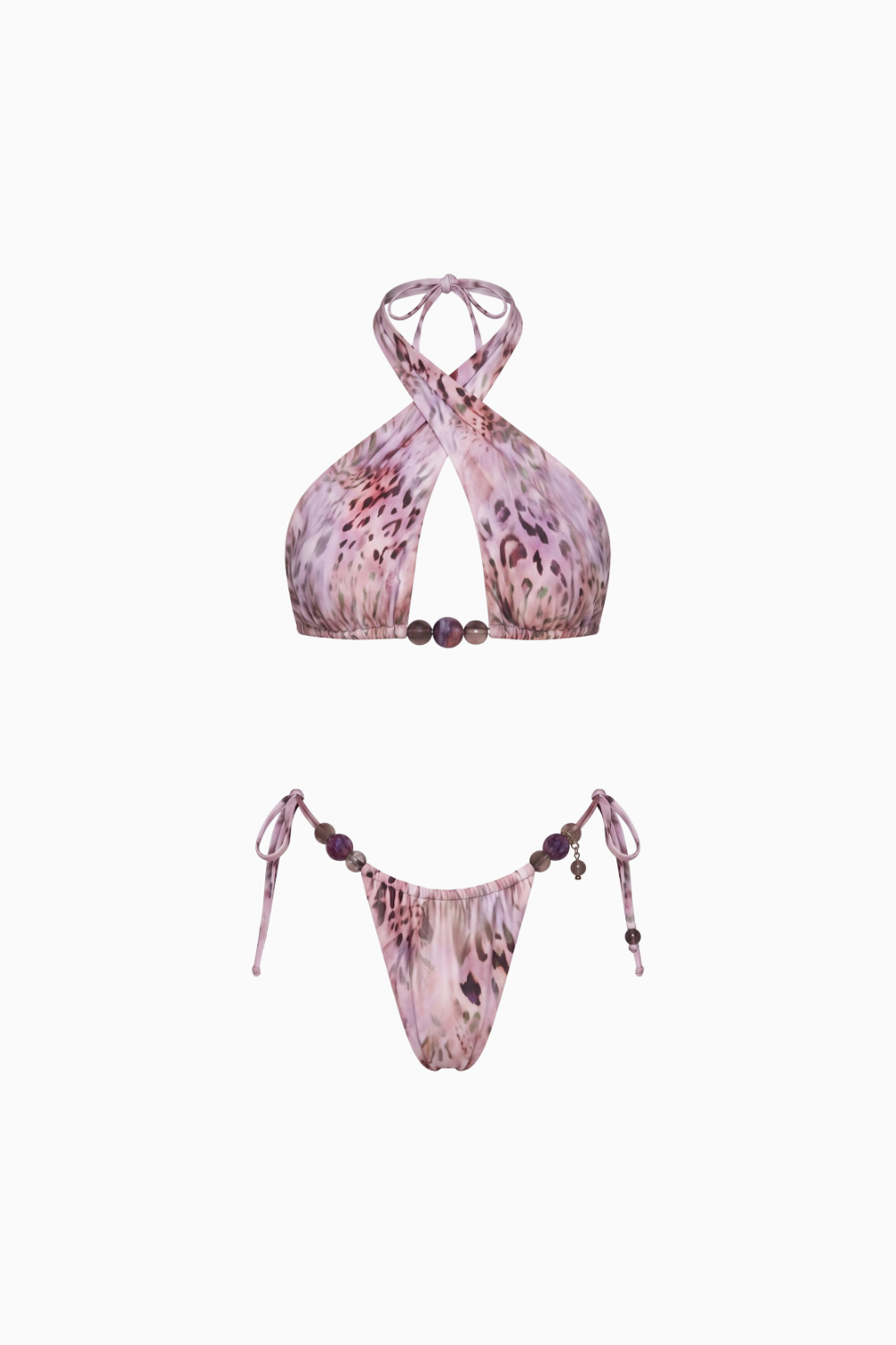 Animal Print Criss-Cross Bikini