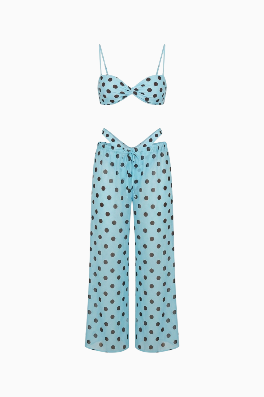 Dragón azul - Conjunto bikini y pantalón 3 piezas