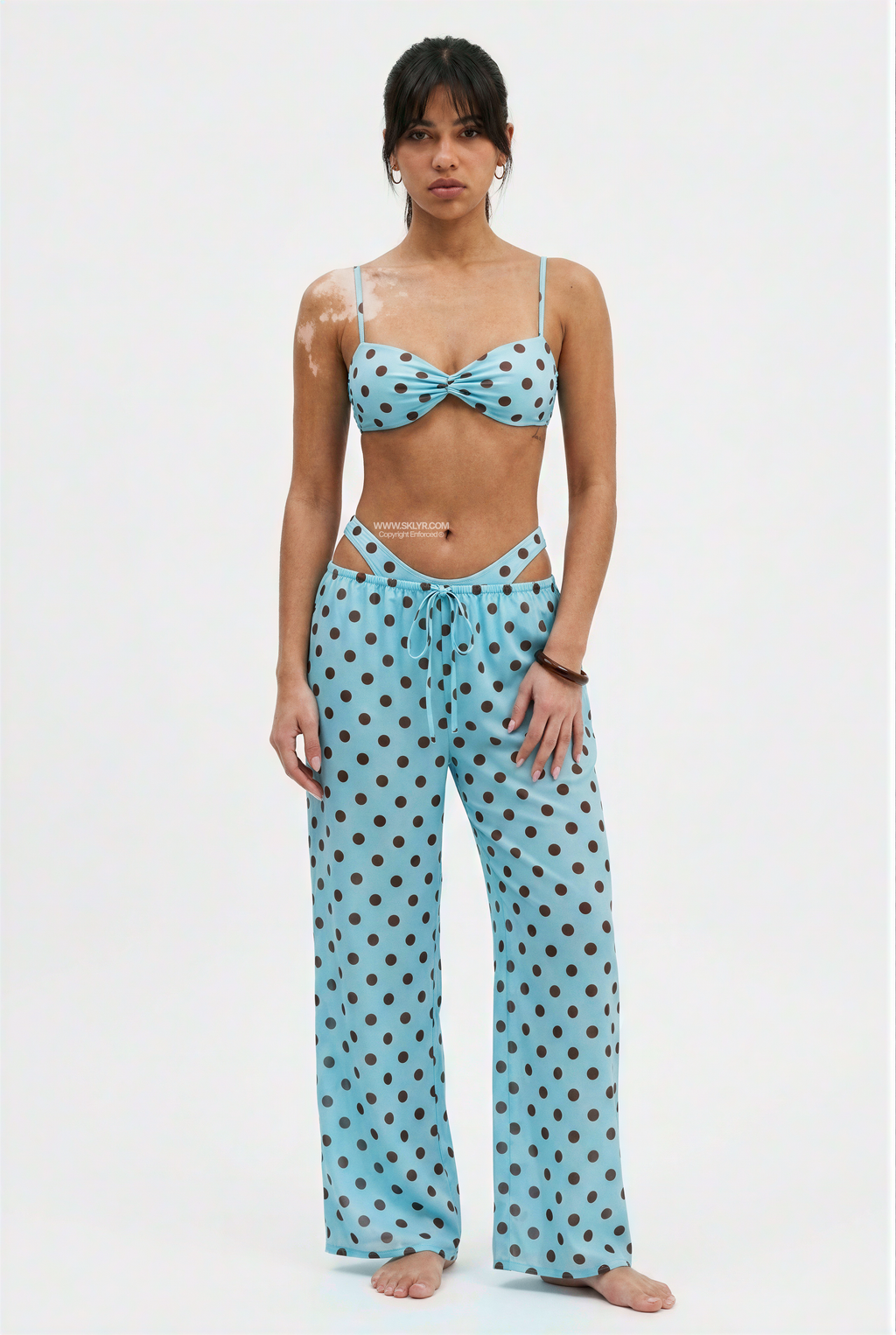 Dragón azul - Conjunto bikini y pantalón 3 piezas