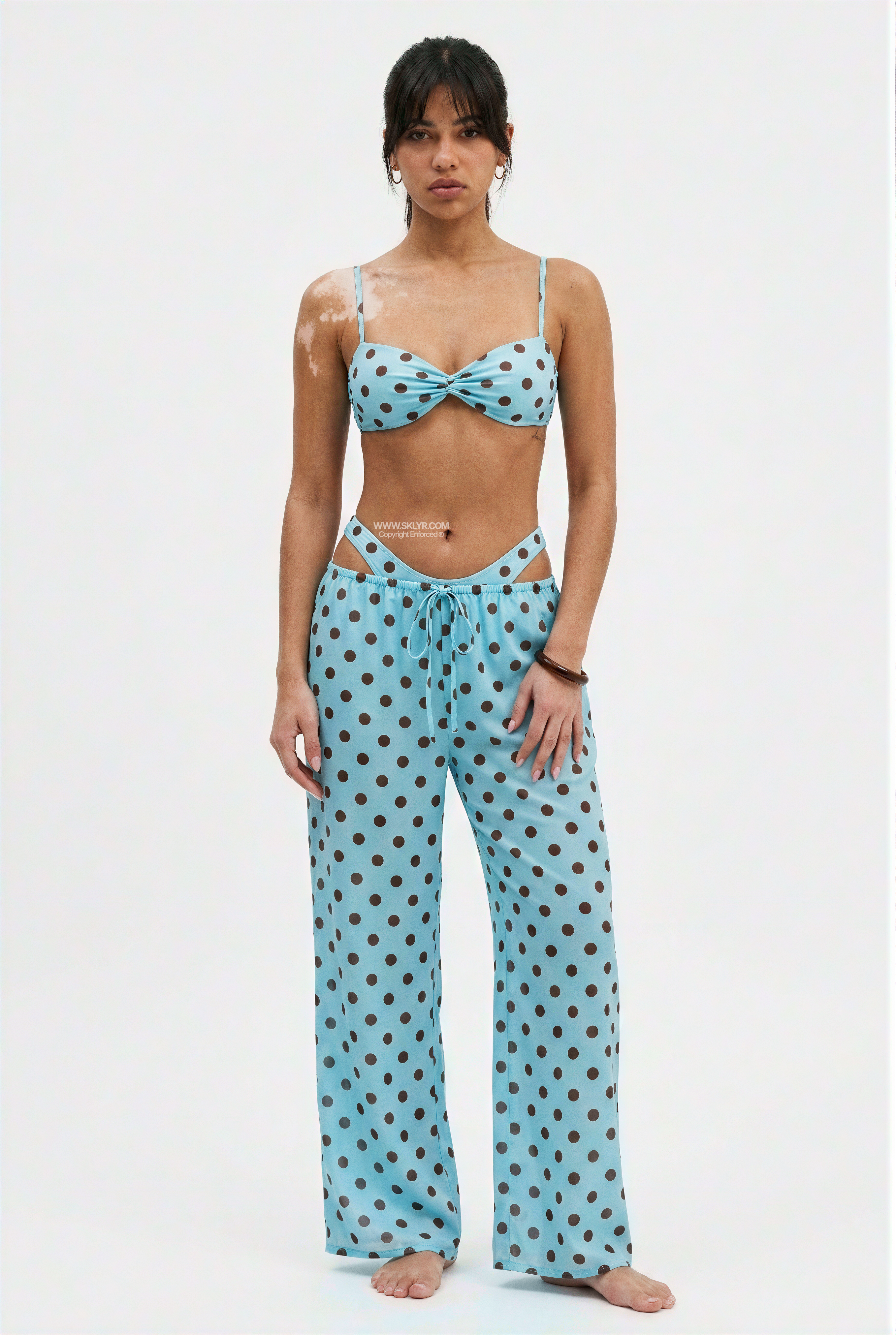 Dragón azul - Conjunto bikini y pantalón 3 piezas
