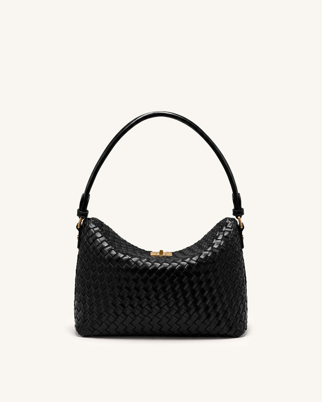 Lucia Borsa hobo intrecciata - Nero
