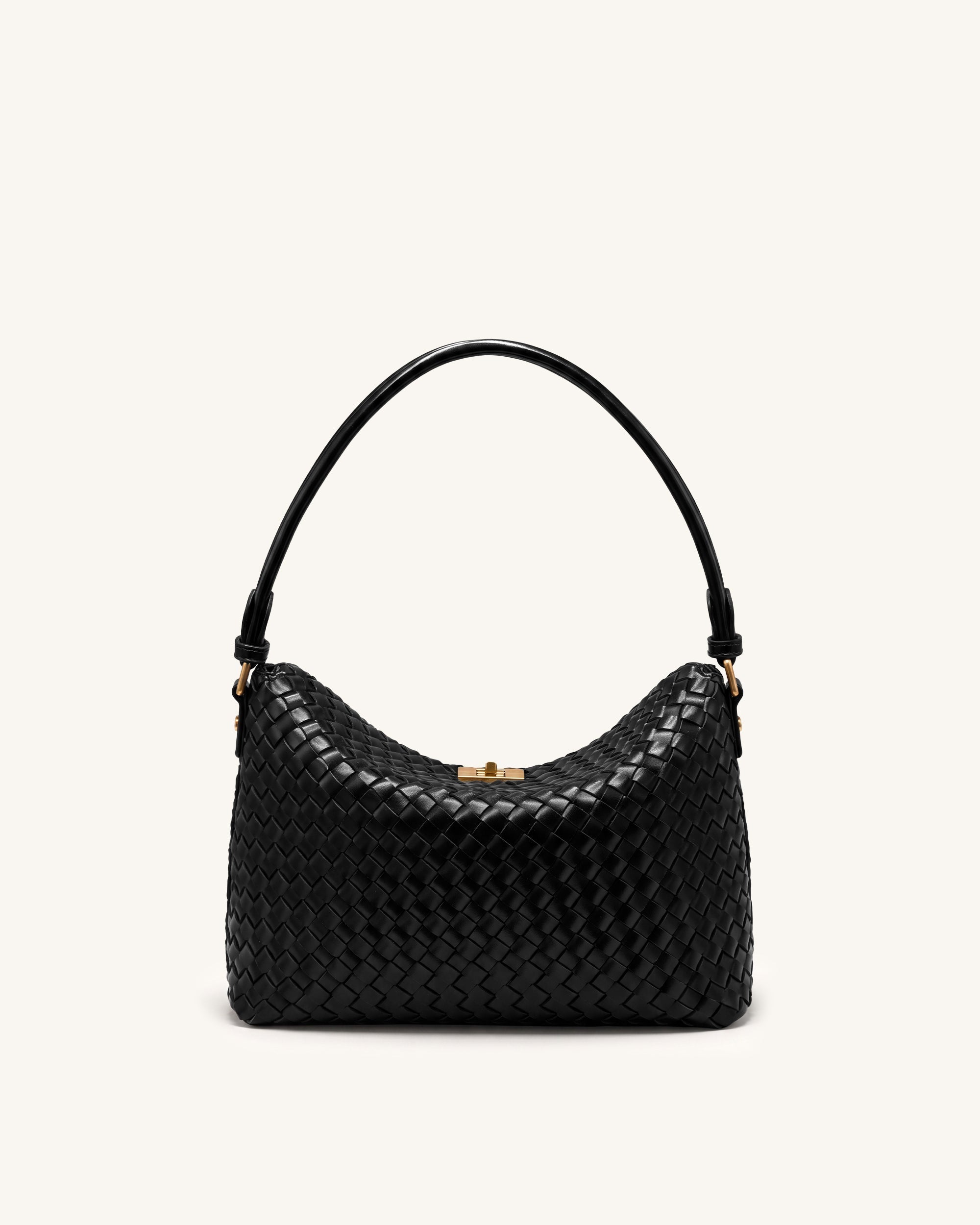 Lucia Borsa hobo intrecciata - Nero